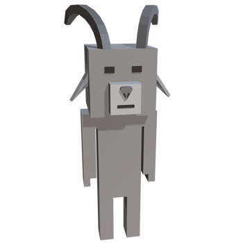 3D Goat Character png