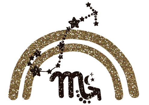 Glitter Zodiac Rainbows. Zodiac sign png