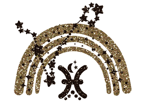 Glitter Zodiac Rainbows. Zodiac sign png