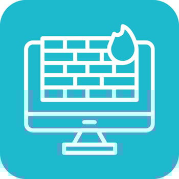 Computer Firewall Vector Icon