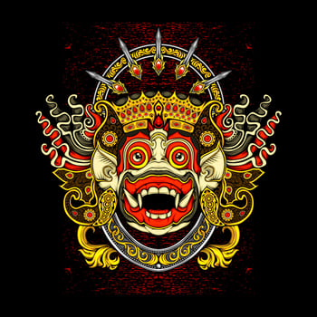 cultural tradition mask illustration vector