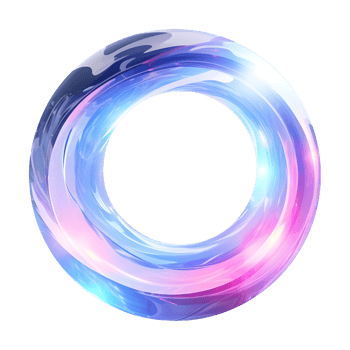 AI generated Colorful Neon Circle on Transparent background - Ai Generated png