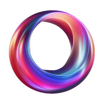 AI generated Colorful Neon Circle on Transparent background - Ai Generated png