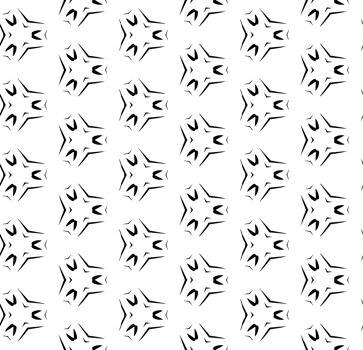 Black seamless abstract pattern. Overlay for background and backdrop. Ornamental design. PNG graphic illustration with transparent background.