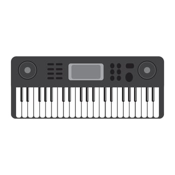 piano icon logo vector design template