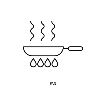 pan concept line icon. Simple element illustration. pan concept outline symbol design. vector