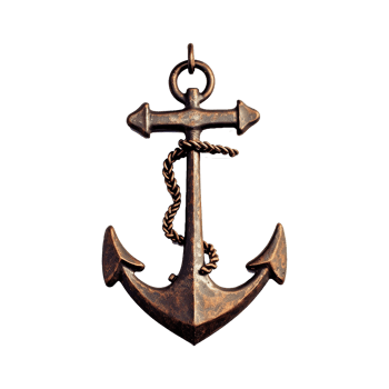 AI generated Ship Anchor isolated on transparent background png