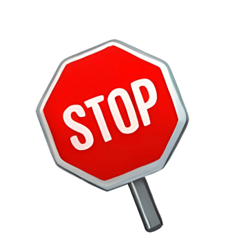 AI generated Stop sign isolated png