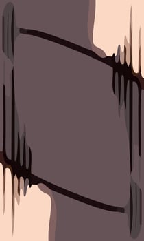 Aesthetic brown abstract background with copy space area. Suitable for poster and banner vector
