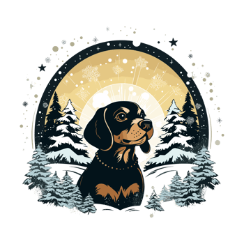 Silhouette beagle dog cute design png