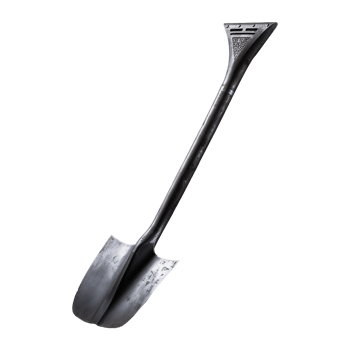 AI generated A shovel is leaning isolated on transparent background png