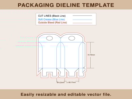 Large Gift Box, Cricut Silhouette, Gift Box template, vector