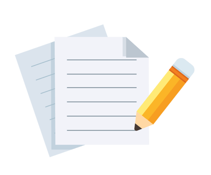 simple document icon. paper sheet and pencil png