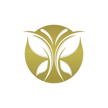 Butterfly logo icon design template vector