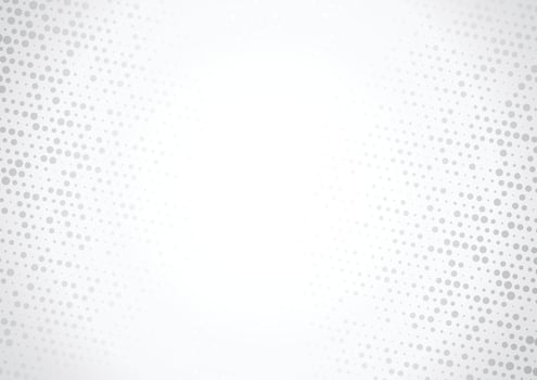 Modern Halftone white and grey background. Decorative web concept, banner, layout, poster. Vector illustration