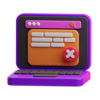 coding Error illustration 3d png