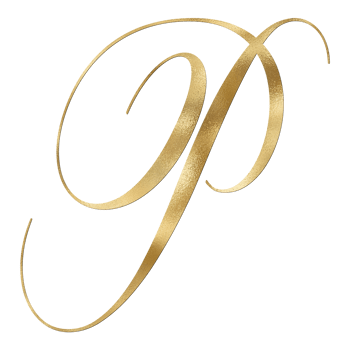 GOLDEN LETTER P CURSIVE STYLE png