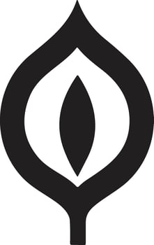 AI generated Leaf or flower logo in spa concept in vintage style vector