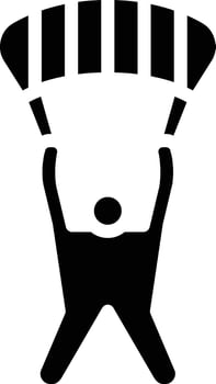 Sky Diver Vector Icon