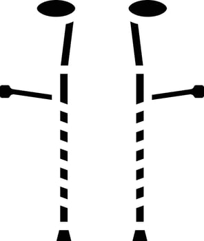 Crutches Vector Icon