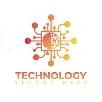 vector logo for corporate identity, technology, biotechnology, internet, system, Artificial Intelligence and computer. technology logo design vector template.