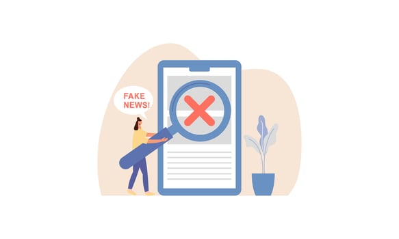 Fake news concept illustration vector