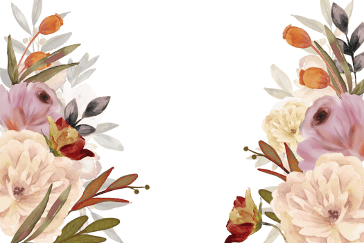 Elegant branches of dried flowers, leaves, herbs, seasonal branch meadow grasses and ferns frame border banner png