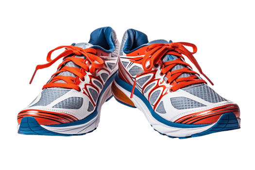 AI generated Sporty Running Shoes on transparent background. png