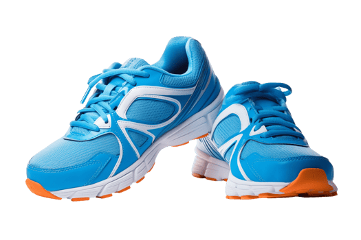 AI generated Sporty Running Shoes on transparent background. png