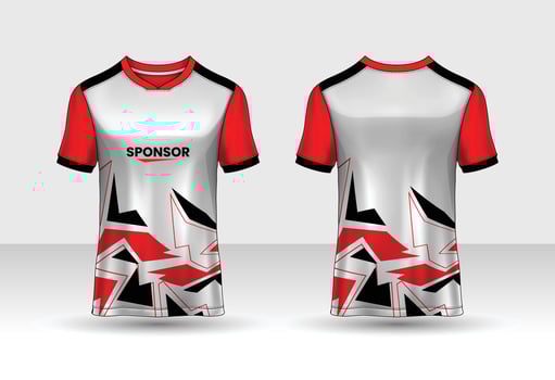 t-shirt sport design template, Soccer jersey mockup for football club. uniform front and back view. vector