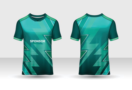 t-shirt sport design template, Soccer jersey mockup for football club. uniform front and back view. vector