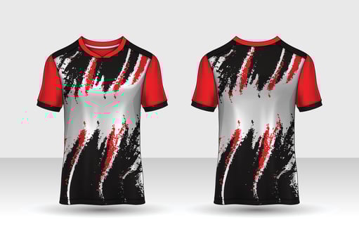 t-shirt sport design template, Soccer jersey mockup for football club. uniform front and back view. vector