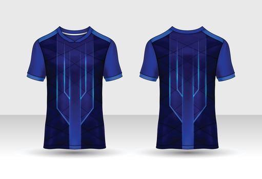 t-shirt sport design template, Soccer jersey mockup for football club. uniform front and back view. vector