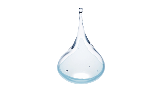 AI generated Water Droplet on transparent background. png
