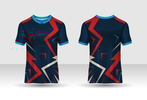 t-shirt sport design template, Soccer jersey mockup for football club. uniform front and back view. vector