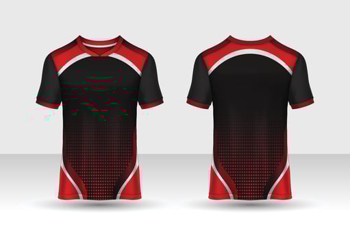 t-shirt sport design template, Soccer jersey mockup for football club. uniform front and back view. vector