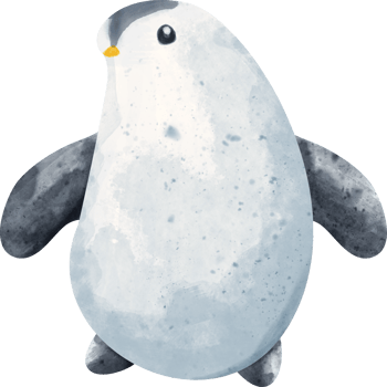 watercolor cartoon penguin png
