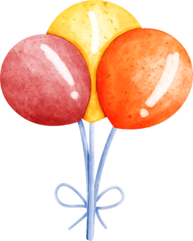 watercolor balloon clip art png