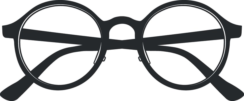 drawing glasses without background vector