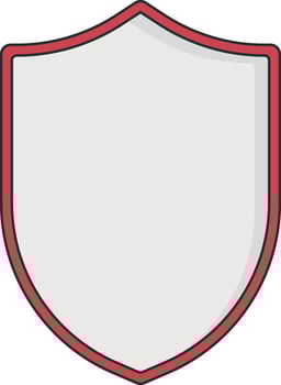 red shield vector