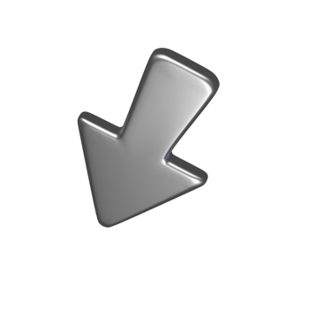 Arrow icon 3d render png