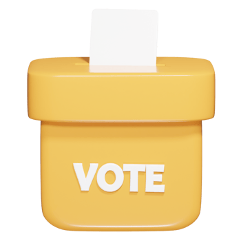 Vote icon 3d render png