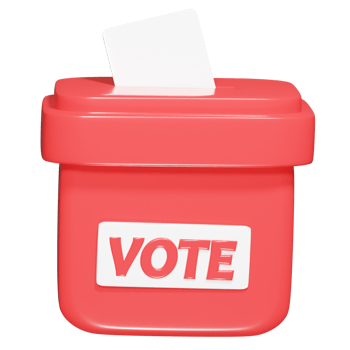 Vote icon 3d render png