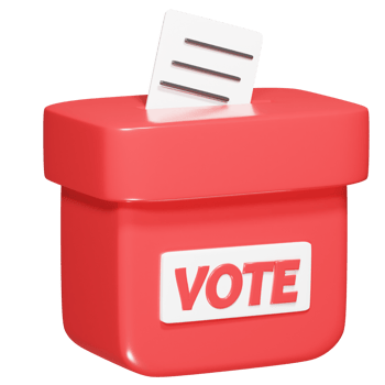 Vote icon 3d render png