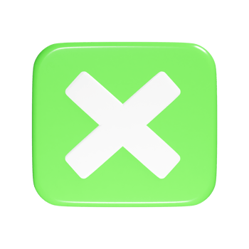 Reject icon 3d render png