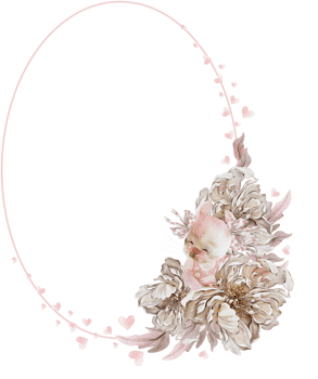Watercolor card with beautiful peony rose flowers and bunny.Illustration png