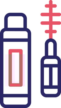 Eyelash Mascara Vector Icon