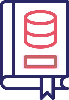 Library Database Vector Icon