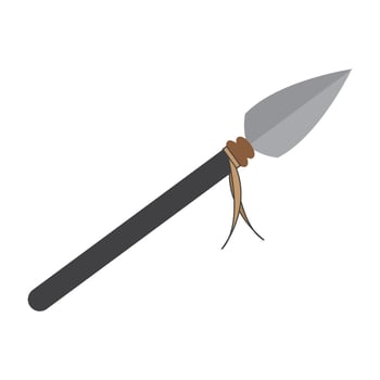 spear icon logo vector design template
