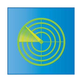 radar icon logo vector design template